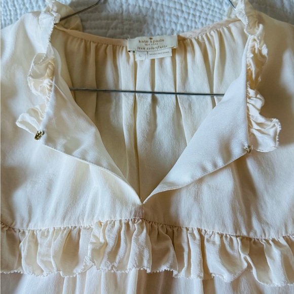 Kate Spade Cream Ruffle Sleeveless Top - Picture 4 of 9